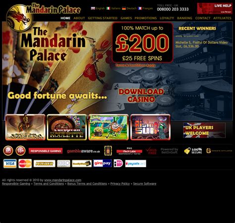 Mandarin palace casino online